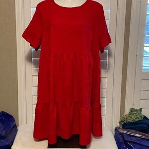 SHEIN Vibrant Red Mini Dress